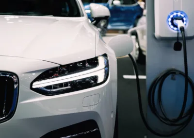 Electric Vehicle Charging at Charge Station